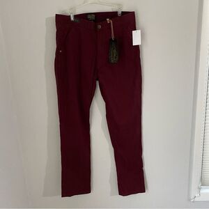 Los Angeles Third & Army Men’s Chino Pants Burgundy 34x32